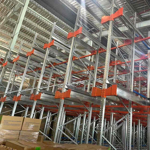 Steel Q235 Customized Selective Pallet Shuttle Racking System