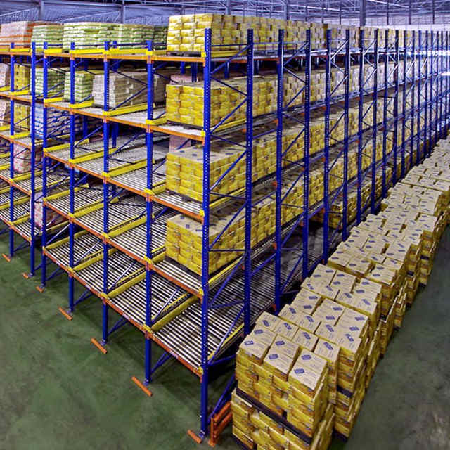 Heavy Duty High Capacity Gravity Flow Pallet Rack for Warehouse