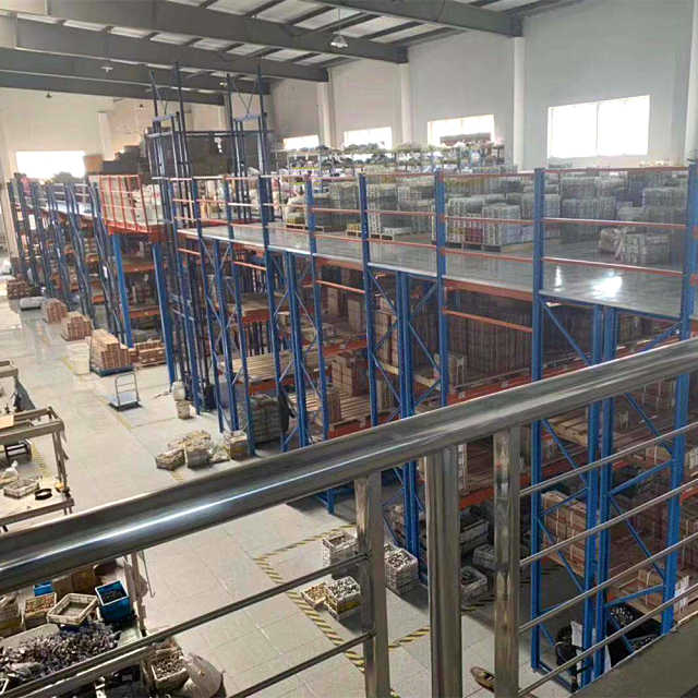 Sheet Metal Fabrication Heavy Duty Metal Steel Mezzanine Floor Shelving