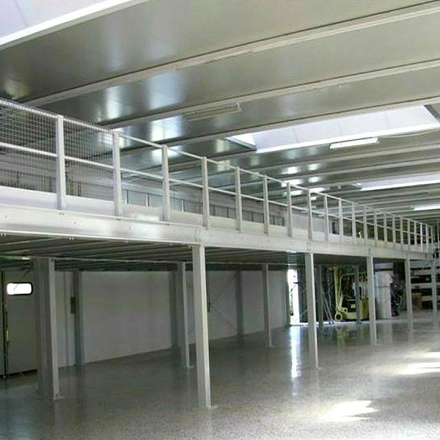 Space Saving Warehouse Storage Steel Platform With A Ladder