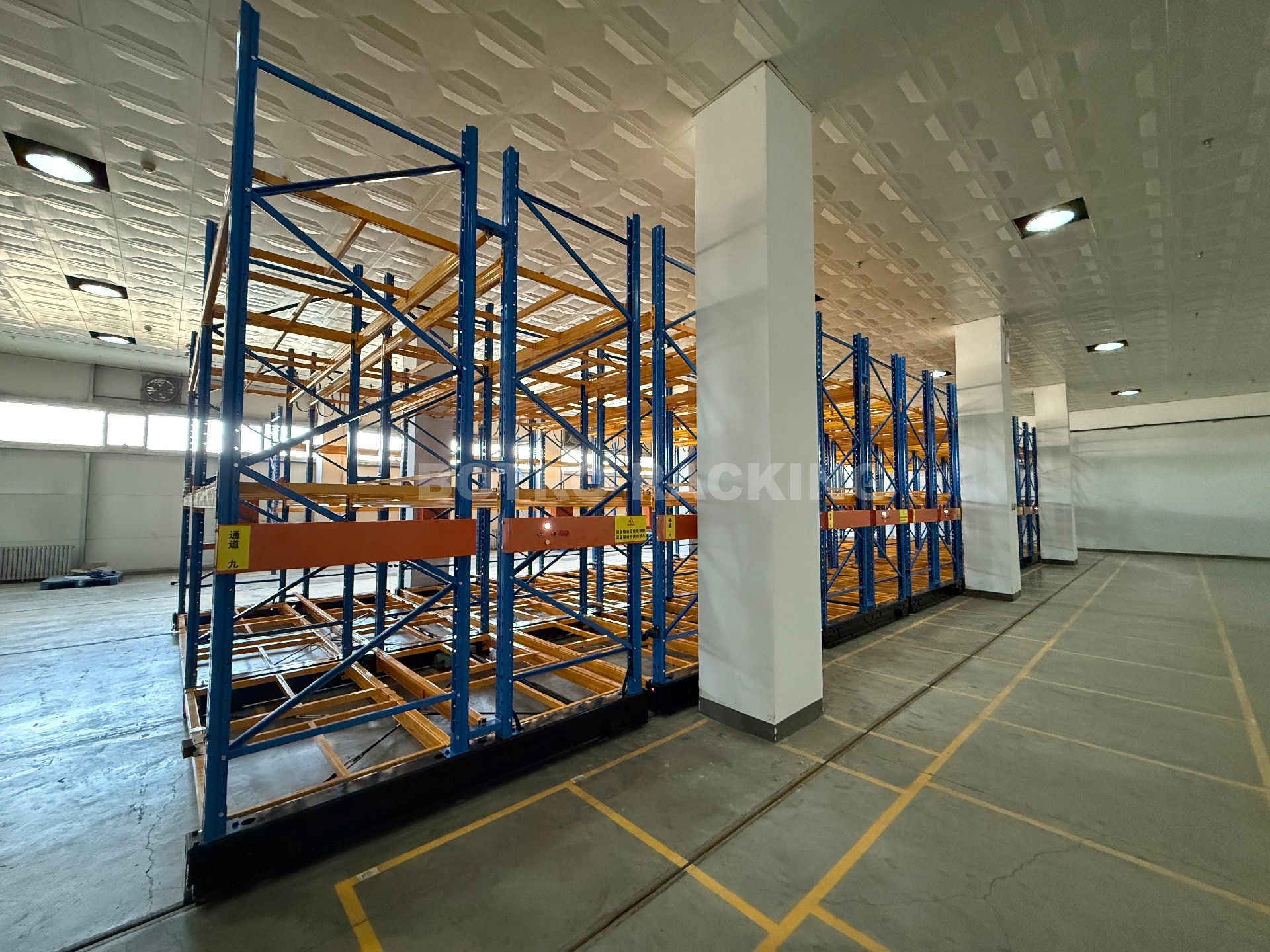 High‑Density Mobile Racking Solution on Second‑Floor Warehouse